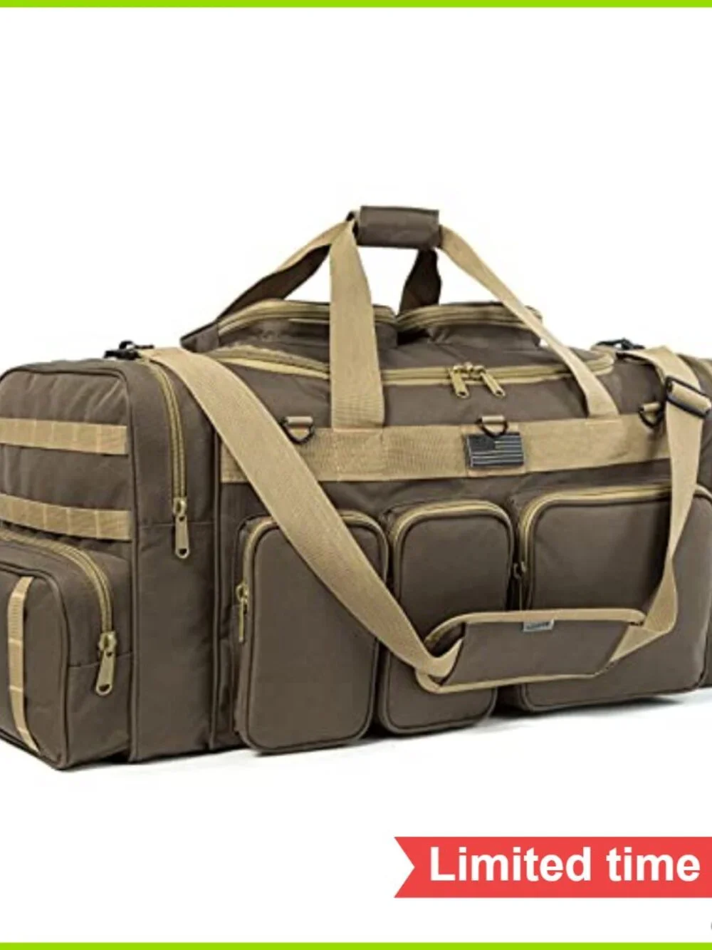 Tactical Range Duffel Heavy Duty Large Travel Sports Gym Bag 33